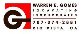 Logo Warren E. Gomes Excavating, Inc.